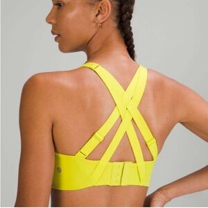lululemon energy bra high support serpentine yellow 36DDD